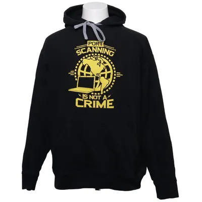 Huvtröja (Svart) från Spreadshirt Bomull, Polyester