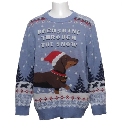 Pull de Noël (Bleu, Multicolore) de H&M Polyester