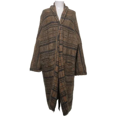 Coat (Brown, Gray) from FFC Mohair, Polyamide, Wool