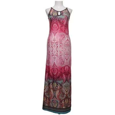 Maxi dress (Pink, Multicolored) from Elissa Elastane, Polyester