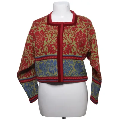 Kofta (Röd, Blå, Flerfärgad) från Oleana Ull