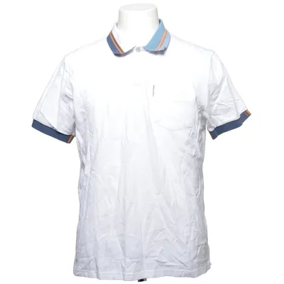 Pikétröja (Vit, Blå, Orange) från Ben Sherman Bomull