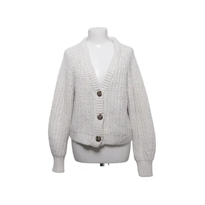 Strickjacke (Weiß) von H&M Polyester, Acryl, Wolle