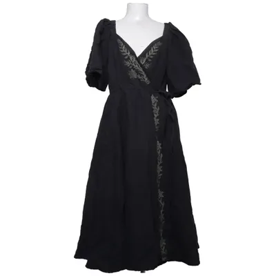 Robe portefeuille (Gris) de Voriagh Coton, Lin