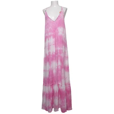 Maxi jurk (Roze, Wit) van Luna Katoen