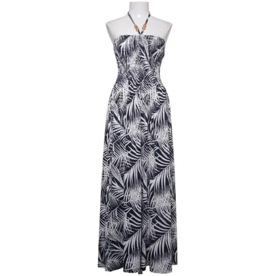 Maxi dress (Black, White) from Dodo Polyester