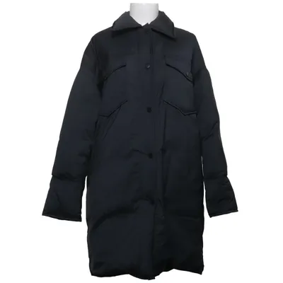 Manteau d'hiver (Noir) de Meotine Duvet, Plume, Fourrure de renard, Nylon, Polyester