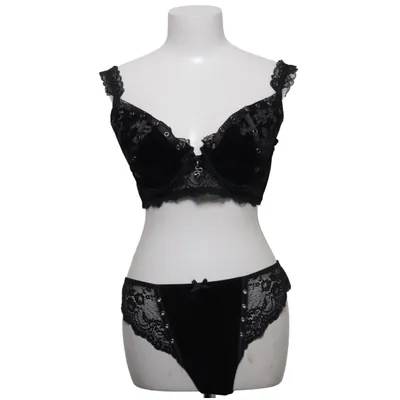 Underklädesset (Svart) från Killstar Elastan, Nylon, Polyester