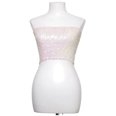 Tubtopp (Vit, Flerfärgad) från Evita Akryl, Elastan