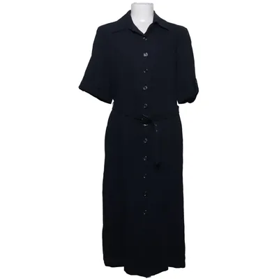 Robe chemise (Noir) de Delmod Polyester, Viscose, Laine