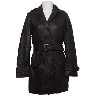 Leather coat (Brown) from Mark Adam Polyester