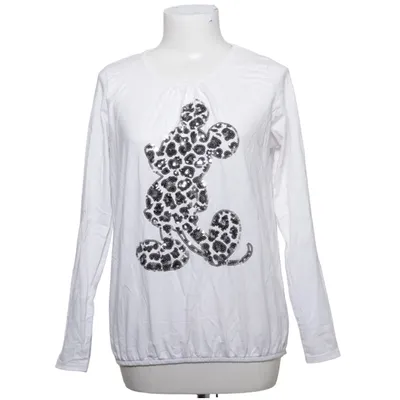 Långärmad t-shirt (Vit, Svart, Silverfärgad) från Gina Benotti