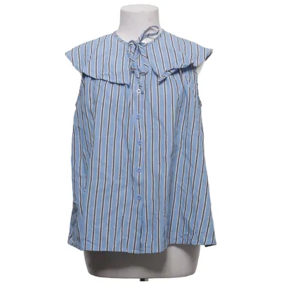 Top (Blue, White) from Whistles Linen, Lyocell