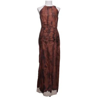 Robe longue (Marron, Beige, Noir) de Mango Viscose