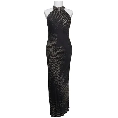 Robe longue (Noir, Beige) de Massimo Dutti Viscose