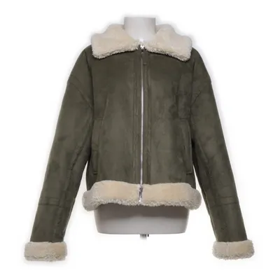 Shearling jas (Groen, Beige) van La Redoute Gerecycled polyester