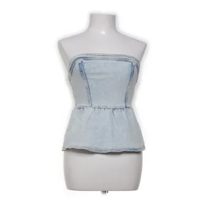 Tube top (Blauw) van Divided by H&M Katoen, Polyester, Elastaan