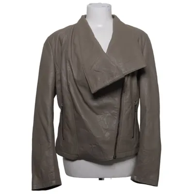 Biker jacket (Brown) from Cigno Nero Leather, Polyester