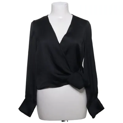 Wrap blouse (Black) from Zara Polyester