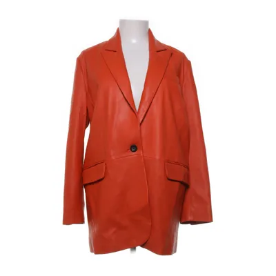 Leren blazer (Rood) van Studio Ar Polyester, Leer