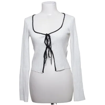 Omlottkofta (Vit, Svart) från FB Sister Knitwear
