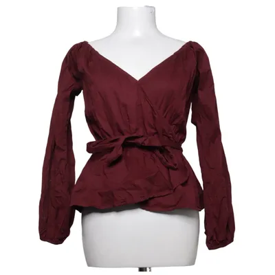 Wrap blouse (Off Shoulder Tie Waist Blouse) from NA-KD Cotton