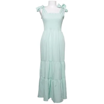 Långklänning (Grön) från Shein Elastan, Polyester