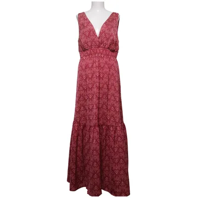 Robe longue (Rouge, Beige) de Calliope Polyester