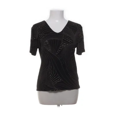 Top (Black, Gold) from Blue Acetate, Elastane