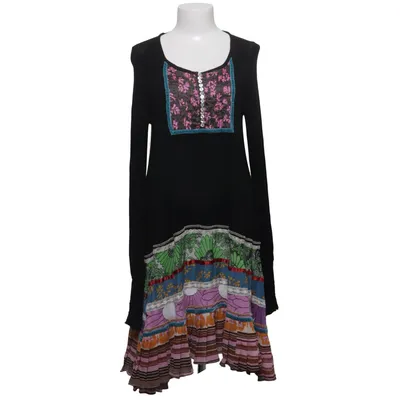 Robe (Noir, Multicolore) de Nolita Élasthane, Soie, Viscose
