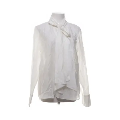 Sløjfebluse (Hvid) fra KappAhl Lyocell, Polyester