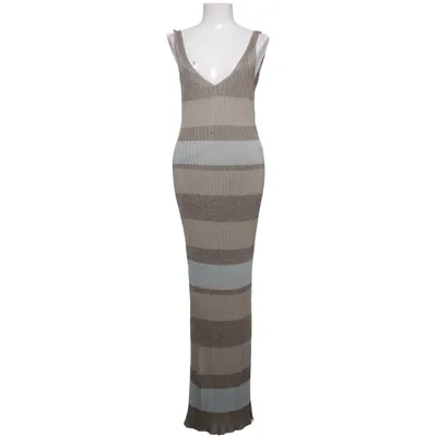 Maxikjole (Brun, Blå, Flerfarvet) fra Zara Knit Polyester
