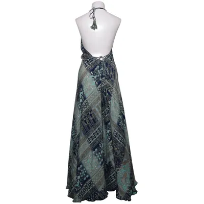 Maxi dress (Blue, Green, Multicolored) from Ibizalibi Silk