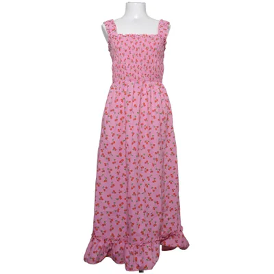 Maxi jurk (Roze, Rood, Groen) van Pieces Katoen, Polyester
