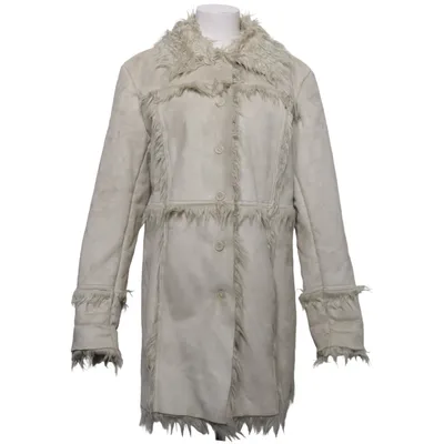 Shearlingjakke (Beige) fra My Own Akryl, Polyester