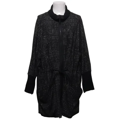 Cardigan (Black, White) from Ischiko Polyamide, Polyester, Wool