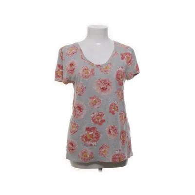 T-shirt (Gray, Multicolored) from Ann Taylor Loft Cotton