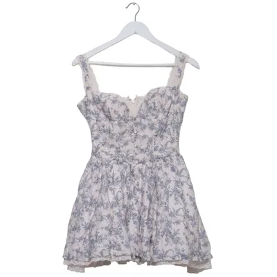 Kleid (Weiß, Blau) von House of CB Elasthan, Leinen, Polyamid, Polyester