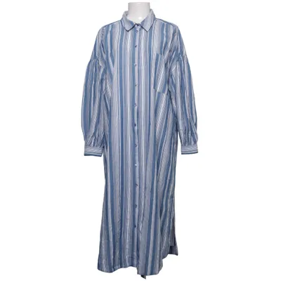 Robe chemise (Bleu, Blanc) de Indiska Coton biologique