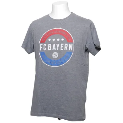 T-shirt (Gray, Multicolored) from FC Bayern Cotton, Polyester