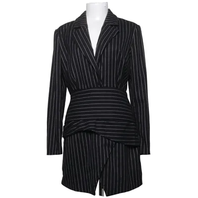 Robe (Noir, Blanc) de Chloé B x NA-KD Élasthane, Polyester, Viscose