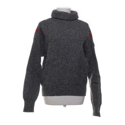 Turtleneck (Gray, Red) from Sandro Acrylic, Wool