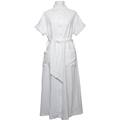 Shirt dress (White) from Zara Polyester