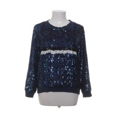 Sweatshirt (Bleu, Noir, Blanc) de Vanessabruno Coton, Élasthane, Polyester