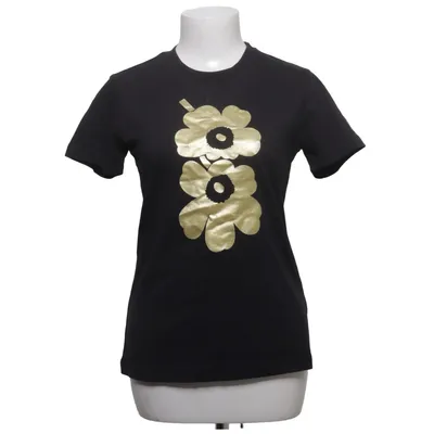 T-shirt (Svart) från Adidas x Marimekko Bomull, Elastan, Återvunnen polyester