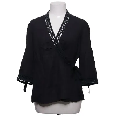 Slå-om bluse (Sort) fra Ecouture