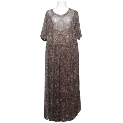 Maxi dress (Brown, Black, Multicolored) from Yours Elastane, Polyester