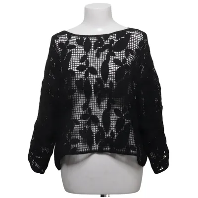 Crop top (Black) from Adolfo Dominguez Cotton, Linen