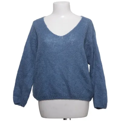 Sweater (Blue) from Marie Acrylic, Mohair, Polyamide