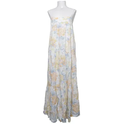 Maxi dress (Yellow, Multicolored) from Abercrombie & Fitch Linen, Viscose